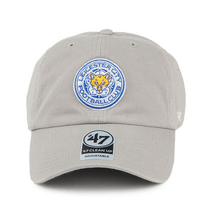 47 Brand Leicester City F.C. Baseball Cap - Clean Up - Grey