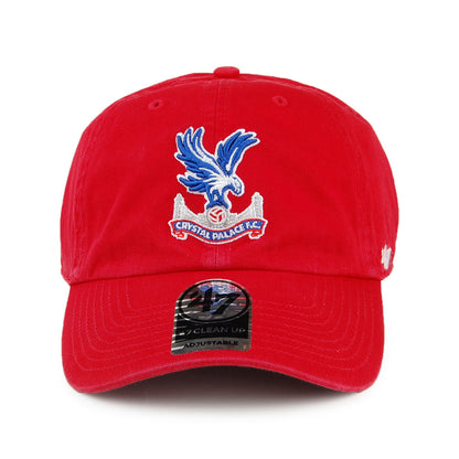 47 Brand Crystal Palace F.C. Baseball Cap - Clean Up - Red