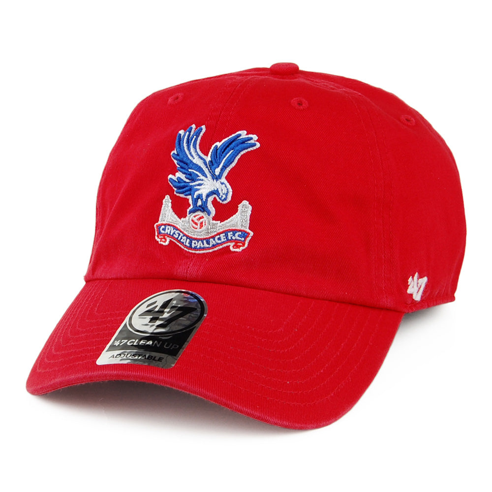 47 Brand Crystal Palace F.C. Baseball Cap - Clean Up - Red