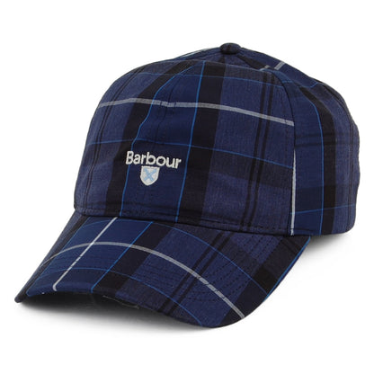 Barbour Hats Tartan Cotton Baseball Cap - Blue