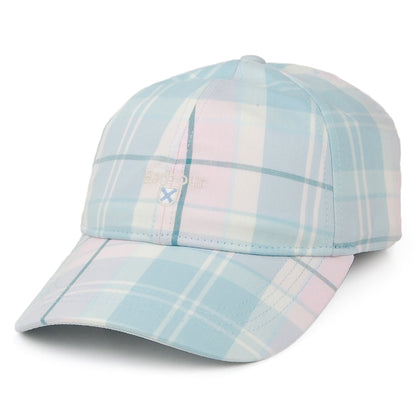 Barbour Hats Lindsay Tartan Cotton Baseball Cap - Pink-Blue