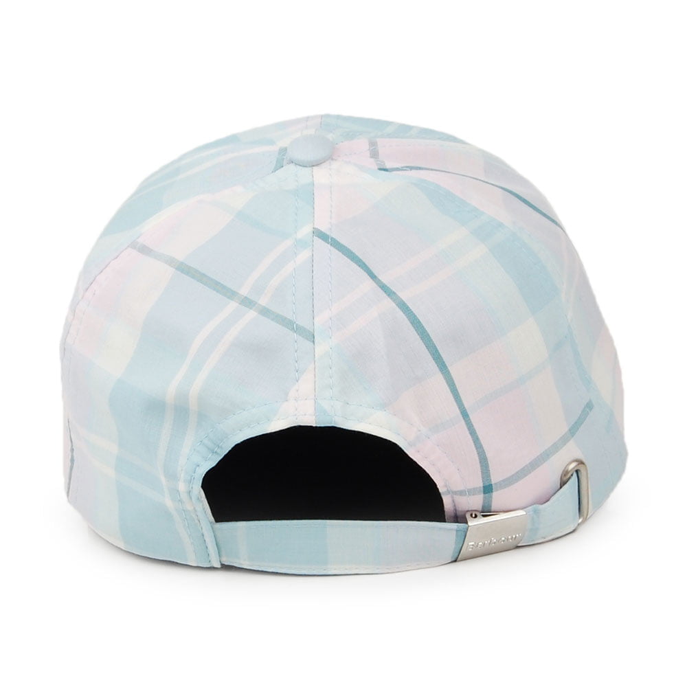 Barbour Hats Lindsay Tartan Cotton Baseball Cap - Pink-Blue