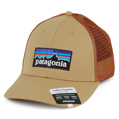 Patagonia Hats P-6 Logo Organic Cotton LoPro Trucker Cap - Tan-Brown