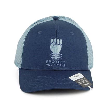 Patagonia Hats Protect Your Peaks Organic Cotton Trucker Cap - Blue