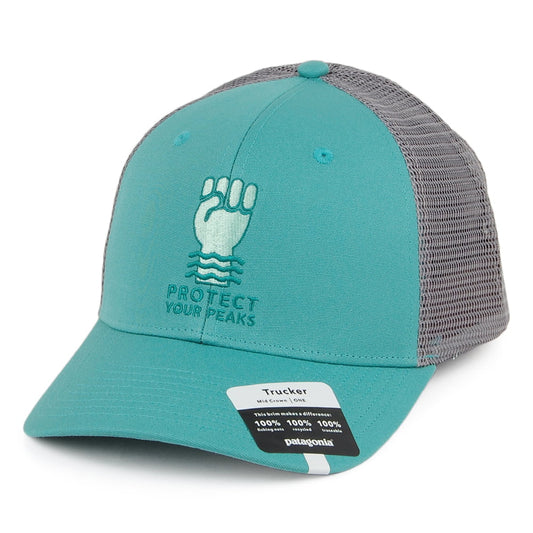 Patagonia Hats Protect Your Peaks Organic Cotton Trucker Cap - Sea Green