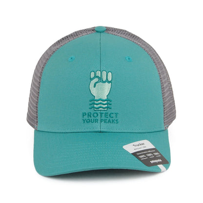 Patagonia Hats Protect Your Peaks Organic Cotton Trucker Cap - Sea Green