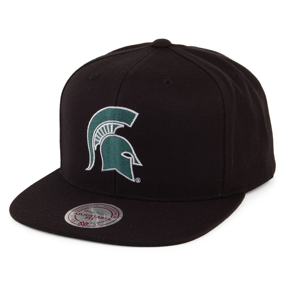 Mitchell & Ness Michigan State Spartans Snapback Cap - Core Wool Solid - Black