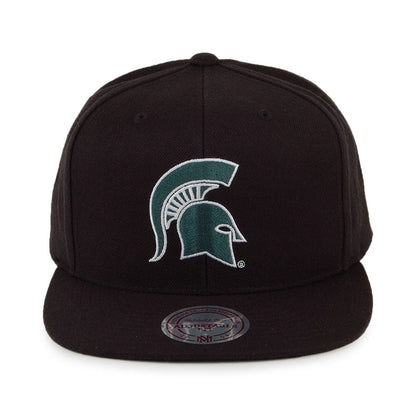 Mitchell & Ness Michigan State Spartans Snapback Cap - Core Wool Solid - Black