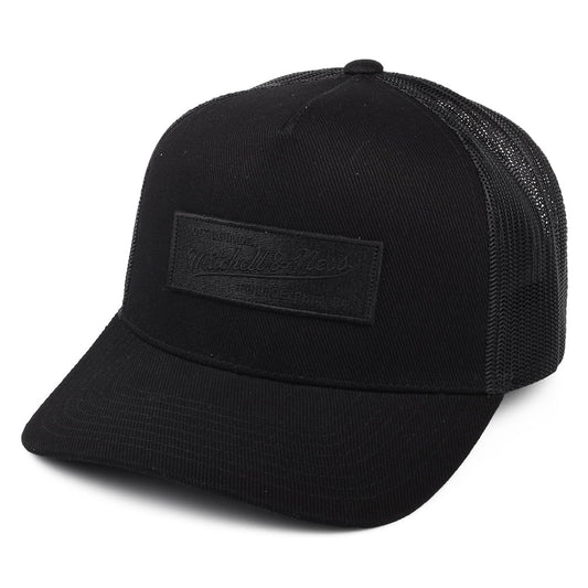 Mitchell & Ness Branded Box Logo Classic Trucker Cap - Black