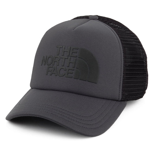 The North Face Hats TNF Logo Deep Fit Trucker Cap - Grey-Black