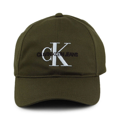 Calvin Klein Hats Jeans Monogram Baseball Cap - Olive