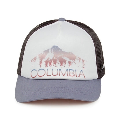 Columbia Hats Womens Mountain Trucker Cap - Grey-White