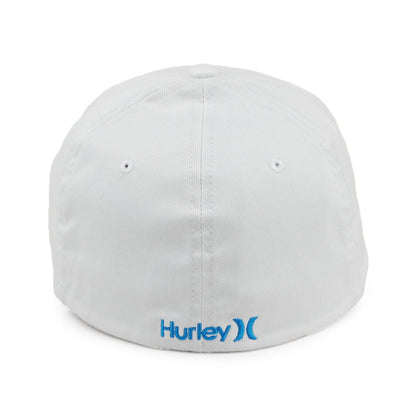 Hurley Hats One & Only Flexfit Baseball Cap - White-Blue