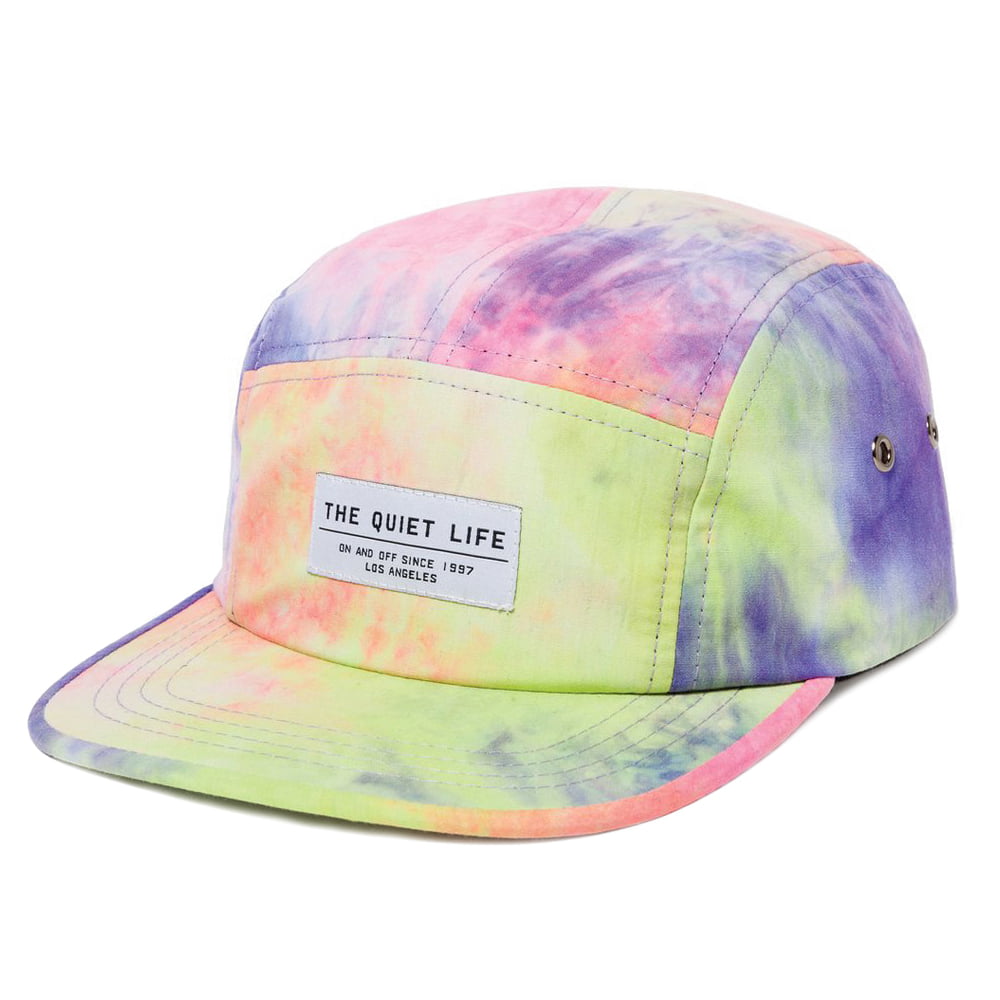 The Quiet Life Hats Neon Tie Dye 5 Panel Cap - Multi-Coloured