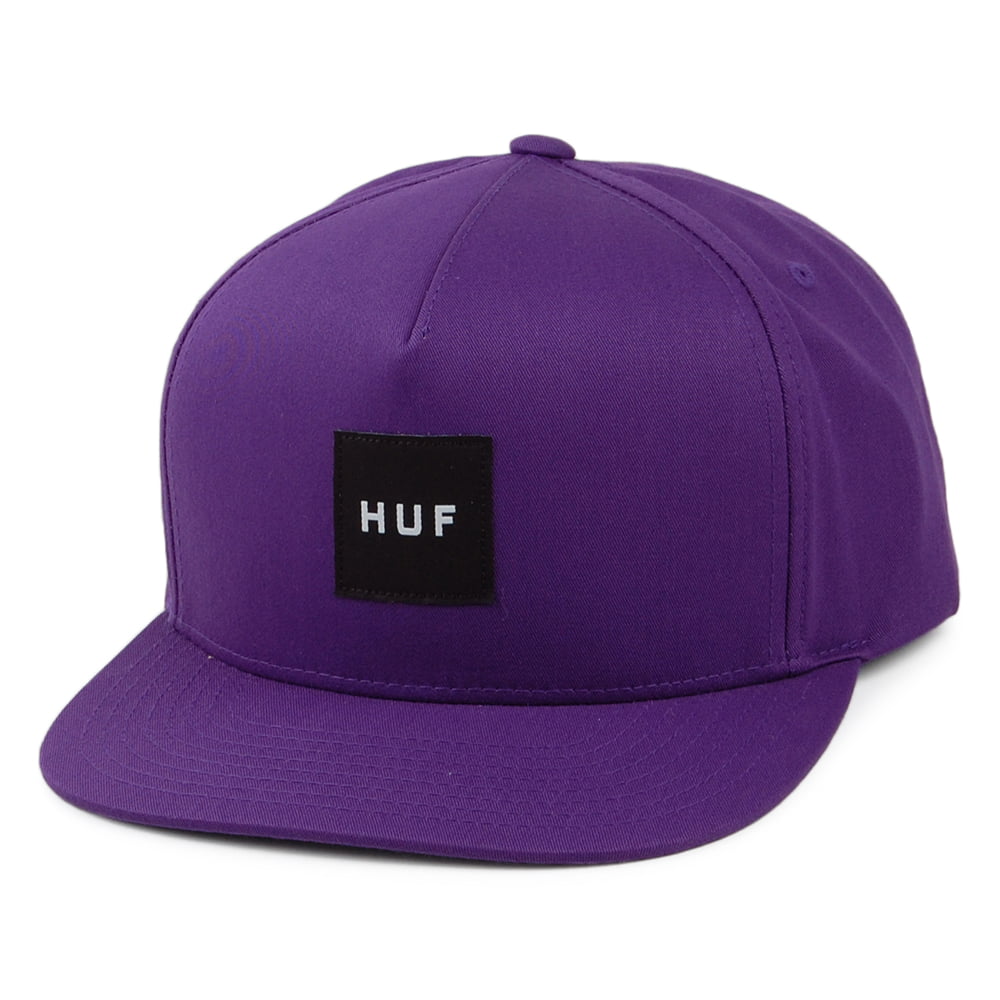 HUF Box Logo Snapback Cap - Purple