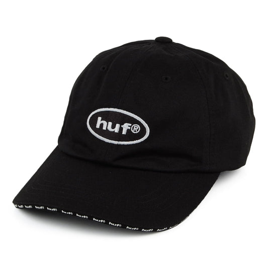 HUF Ellis Curved Visor Baseball Cap - Black