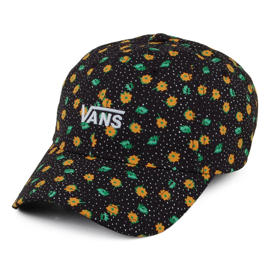 Vans Hats Court Side Polka Ditsy Baseball Cap - Black-Orange