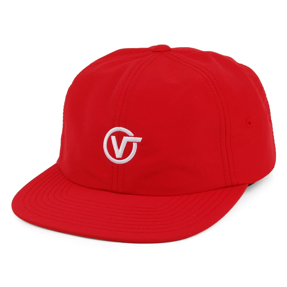 Vans Hats Circle V Jockey Baseball Cap - Red