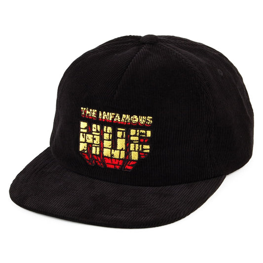 HUF Infamous Corduroy Snapback Cap - Black