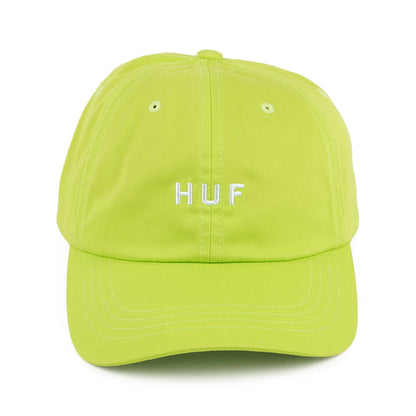 HUF Original Logo Curved Brim Cotton Baseball Cap - Lime