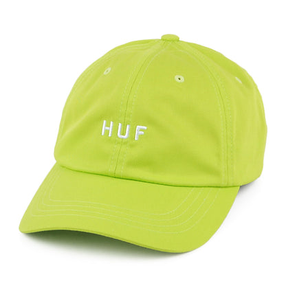HUF Original Logo Curved Brim Cotton Baseball Cap - Lime