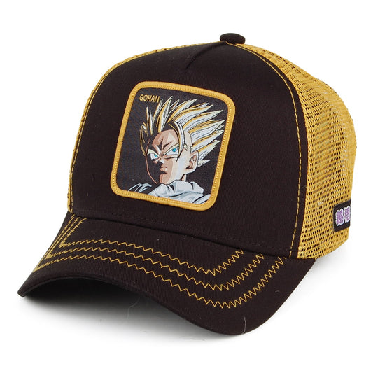 Capslab Dragon Ball Z Trucker Cap - Gohan - Black-Yellow