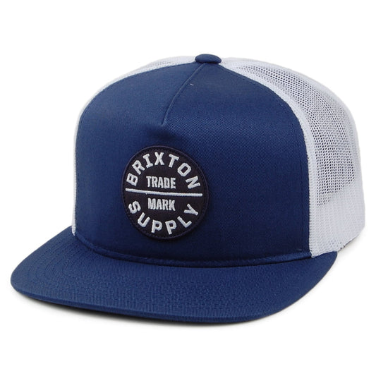 Brixton Hats Oath III Trucker Cap - Blue-White