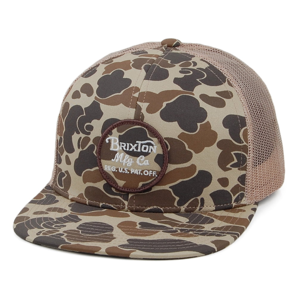 Brixton Hats Wheeler Mesh Trucker Cap - Camouflage