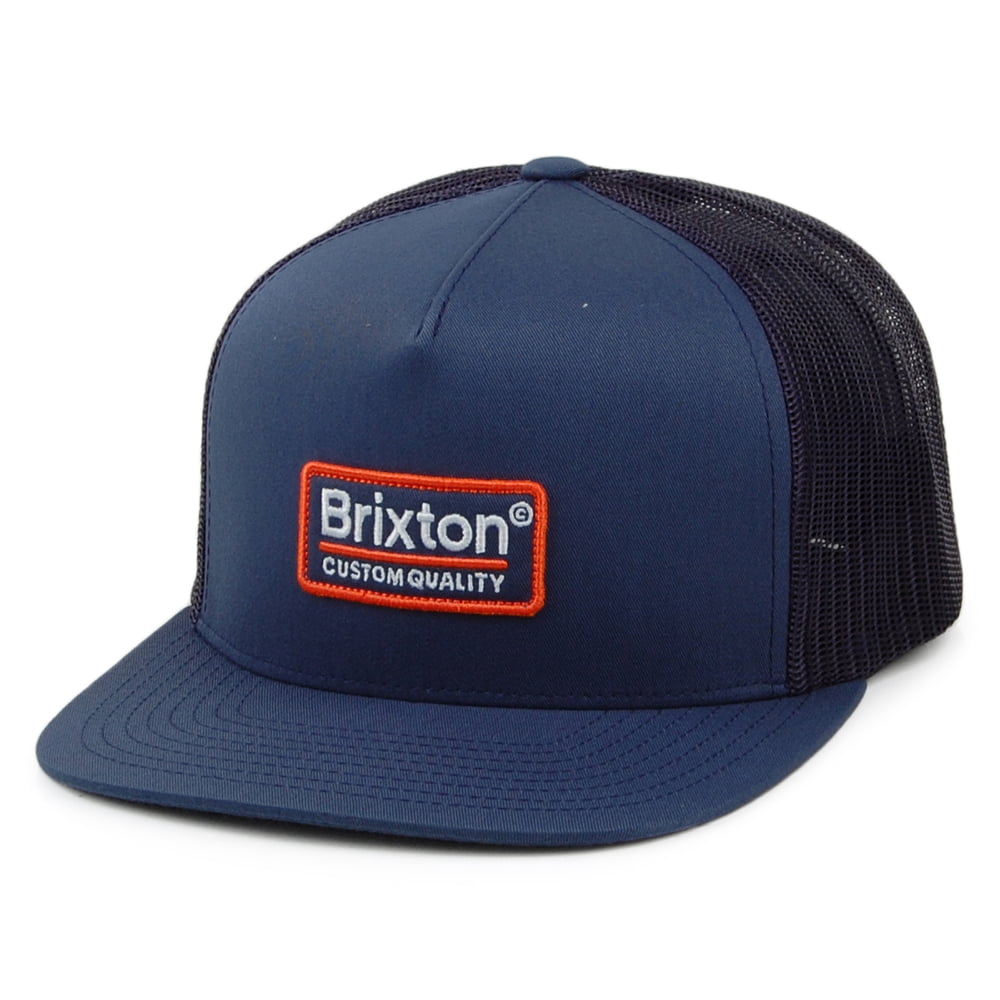 Brixton Hats Palmer Mesh Trucker Cap - Blue