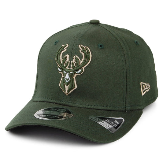 New Era 9FIFTY Milwaukee Bucks Snapback Cap - NBA Stretch Snap - Green