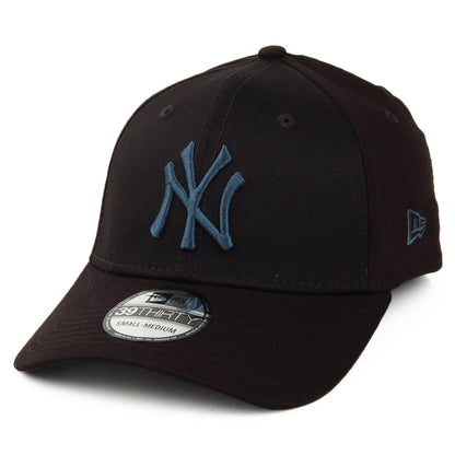New Era 39THIRTY New York Yankees Baseball Cap - MLB Essential - Black-Blue