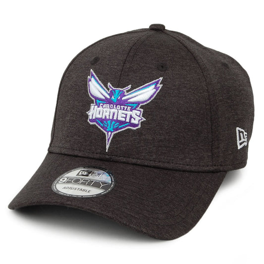 New Era 9FORTY Charlotte Hornets Baseball Cap - NBA Shadow Tech - Black
