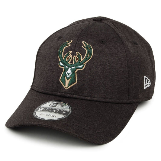 New Era 9FORTY Milwaukee Bucks Baseball Cap - NBA Shadow Tech - Black