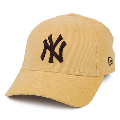 New Era 9FORTY New York Yankees Baseball Cap - MLB Corduroy - Yellow
