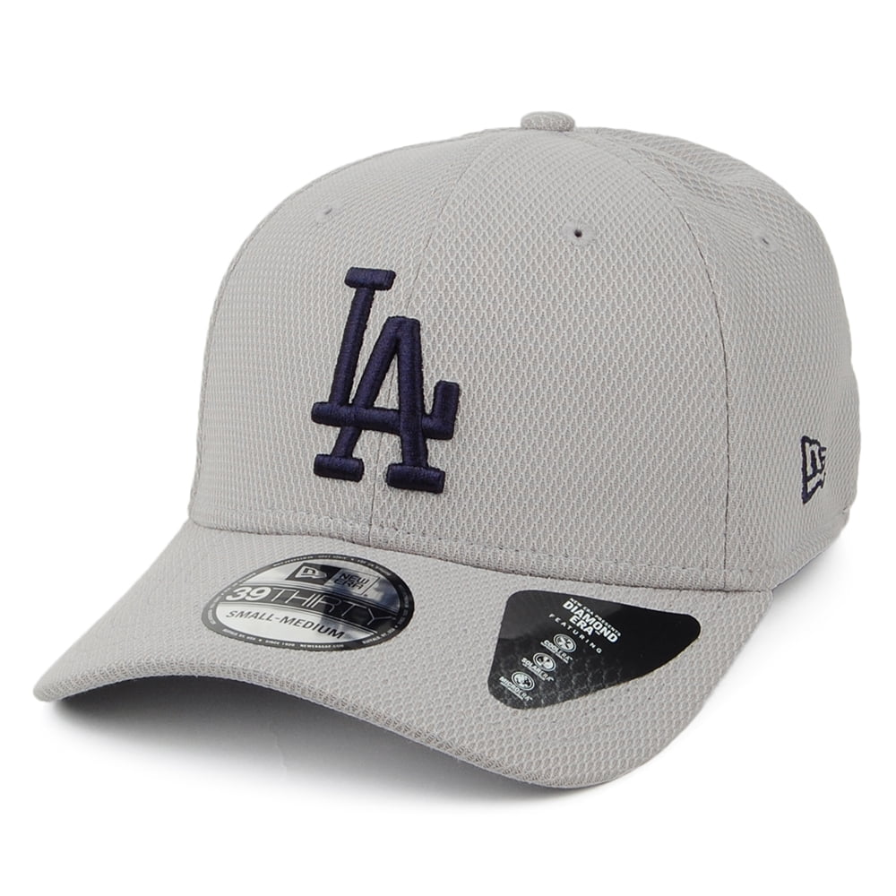 New Era 39THIRTY L.A. Dodgers Baseball Cap - MLB Diamond Era Essential - Grey