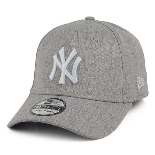 New Era 39THIRTY New York Yankees Baseball Cap - MLB Heather - Grey