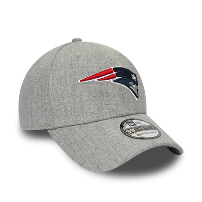 New Era 39THIRTY New England Patriots Baseball Cap - NFL Heather - Grey
