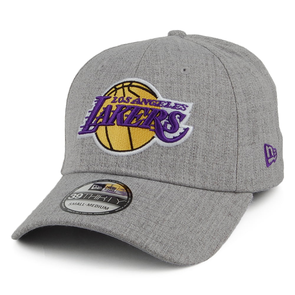 New Era 39THIRTY L.A. Lakers Baseball Cap - NBA Heather - Grey