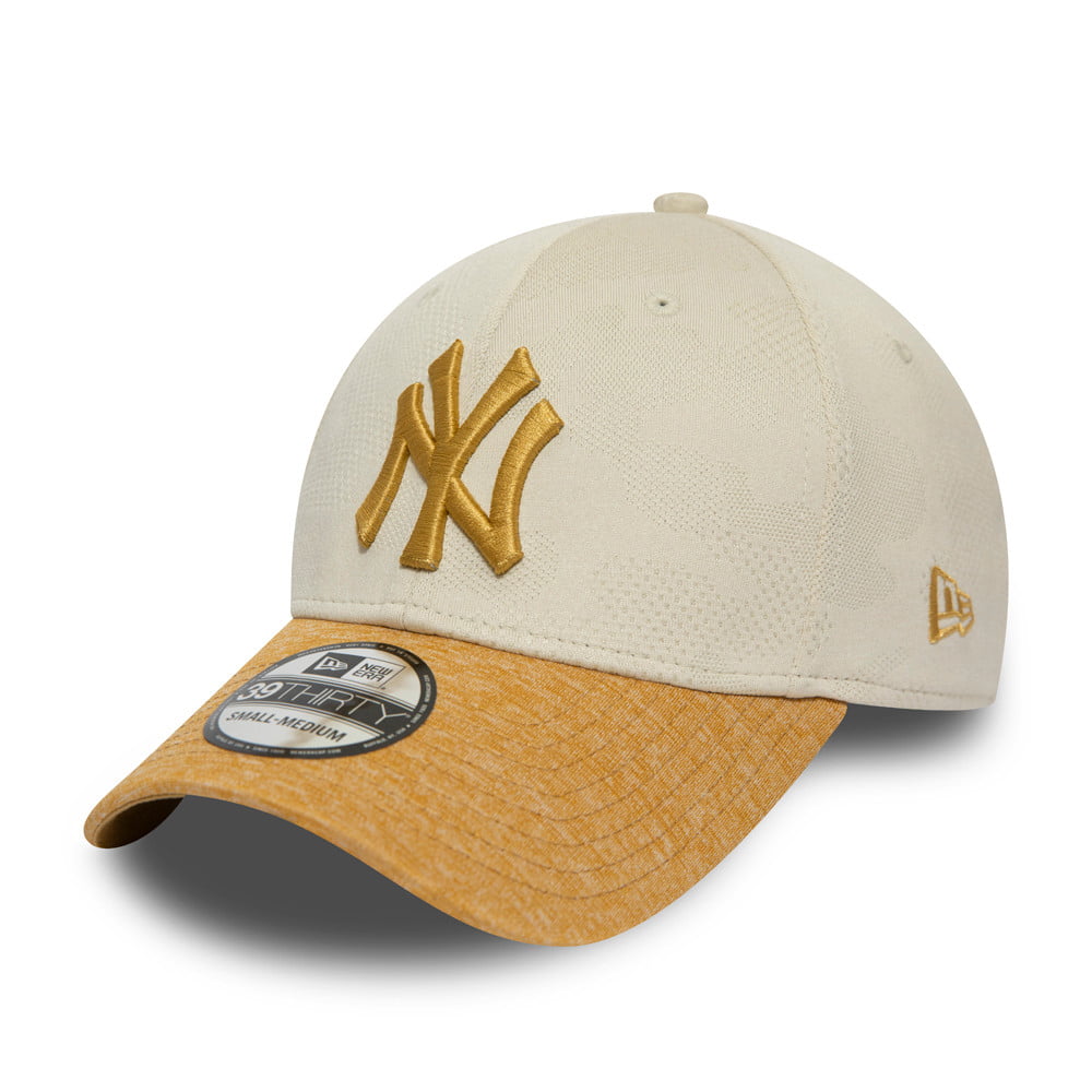 New Era 39THIRTY New York Yankees Baseball Cap - MLB Engineered Plus - Stone