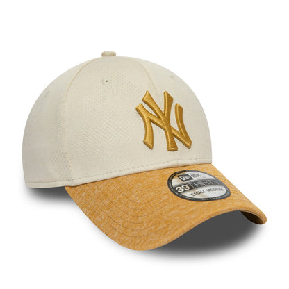 New Era 39THIRTY New York Yankees Baseball Cap - MLB Engineered Plus - Stone