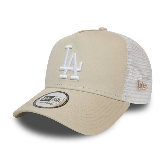 New Era L.A. Dodgers Trucker Cap - MLB League Essential - Stone