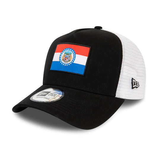 New Era Missouri Flag Trucker Cap - Black