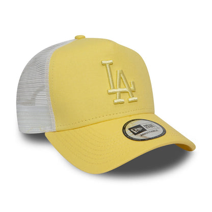 New Era L.A. Dodgers Trucker Cap - MLB League Essential - Light Yellow