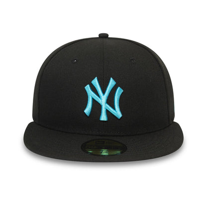 New Era 59FIFTY New York Yankees Baseball Cap - MLB League Essential - Black-Blue