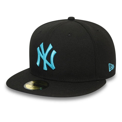 New Era 59FIFTY New York Yankees Baseball Cap - MLB League Essential - Black-Blue