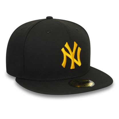 New Era 59FIFTY New York Yankees Baseball Cap - MLB League Essential - Black-Yellow