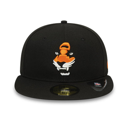 New Era 59FIFTY Cincinnati Bengals Baseball Cap - NFL Team Tonal Shadow Logo - Black
