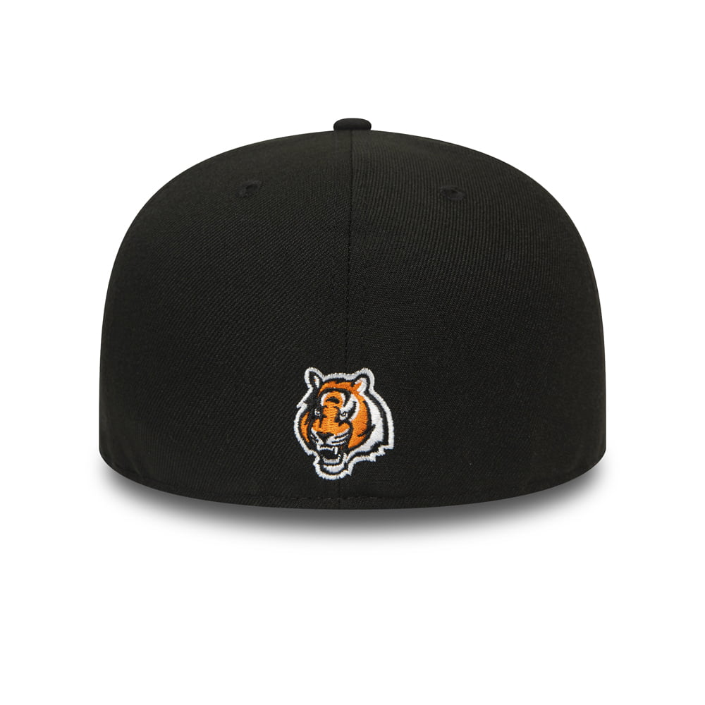 New Era 59FIFTY Cincinnati Bengals Baseball Cap - NFL Team Tonal Shadow Logo - Black