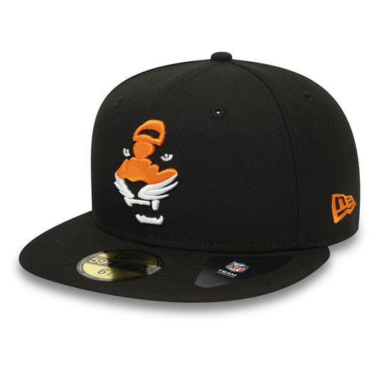 New Era 59FIFTY Cincinnati Bengals Baseball Cap - NFL Team Tonal Shadow Logo - Black