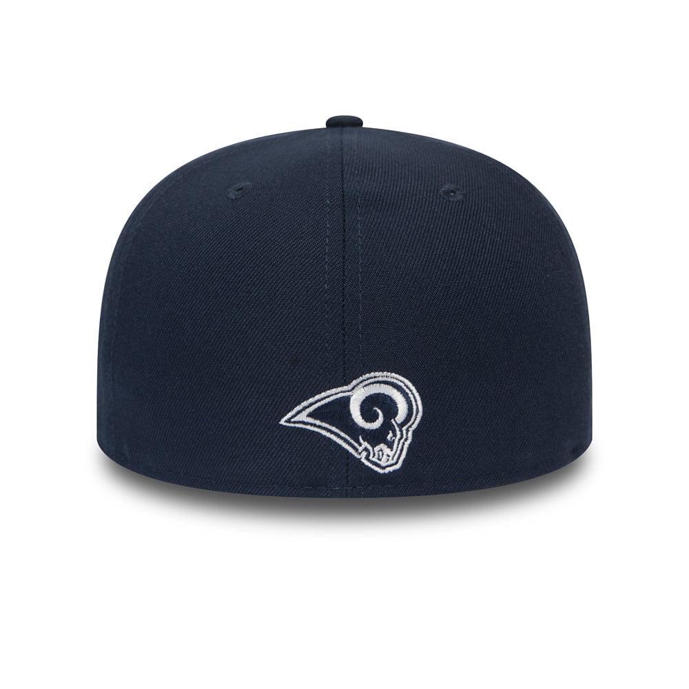 New Era 59FIFTY Los Angeles Rams Baseball Cap - NFL Team Tonal Shadow Logo - Navy Blue
